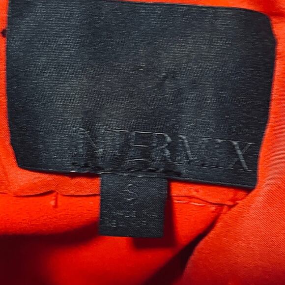 Intermix Ruffled Halter Neck Jumpsuit Straight Leg Low Open Back Red Womens S - Picture 7 of 9